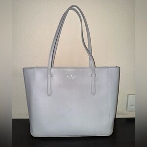 Kate Spade Light Gray Tote Bag